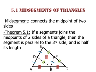 PPT - Geometry 5.1 Midsegments of Triangles - free download