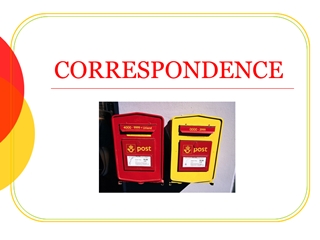 CORRESPONDENCE CORRESPONDENCE This s to be used in assisting CORRESPONDENCE CORRESPONDENCE This s to be used in assisting