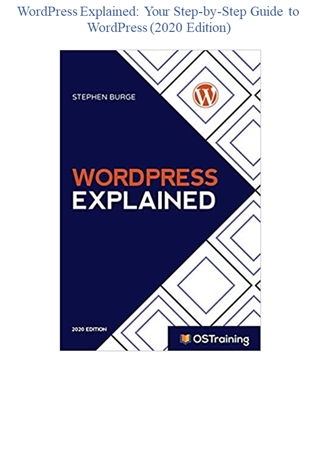 $PDF$ WordPress Explained: Your Step-by-Step Guide To WordPress (2020 ...