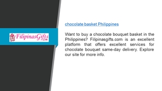 Chocolate Basket Philippines  Filipinasgifts.com Digital slide making software
