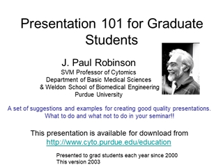 for Graduate Students - Purdue University,