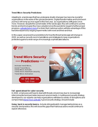 Trend Micro Security Predictions,