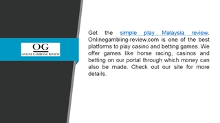 Simple Play Malaysia Review  Onlinegambling-review.com Digital slide making software