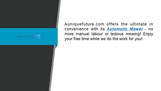 Automatic Mower  Auniquefuture.com Digital slide making software