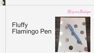 Order Now Fluffy Flamingo Pen at Blossom Boutique,