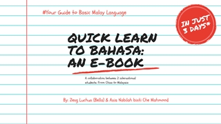 Quick Learn to Bahasa: An E-Book Digital slide making software