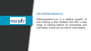 Bulk Clothing Suppliers Nz  Galaxyapparel.co.nz,