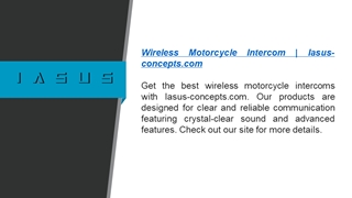 wireless motorcycle intercom Digital slide making software
