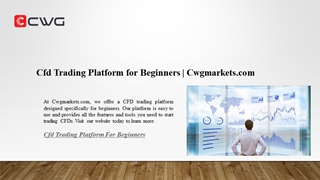 Cfd Trading Platform for Beginners Cwgmarkets.com Digital slide making software