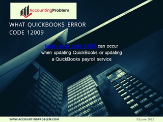 Solved QuickBooks Error 12009,