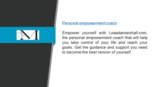 Personal Empowerment Coach Leaadamarshall.com Digital slide making software