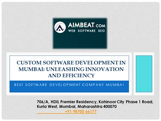 Custom Software Development in Mumbai - Aimbeat,