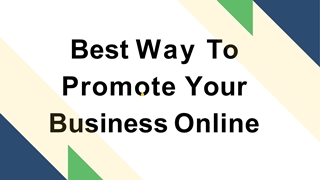 Best Way To Promote Your Business Online-converted Digital slide making software