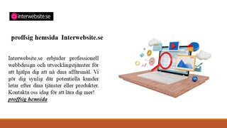 proffsig hemsida | Interwebsite.se Digital slide making software