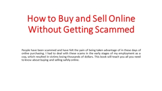 How to Buy and Sell Online Without Getting Scammed,