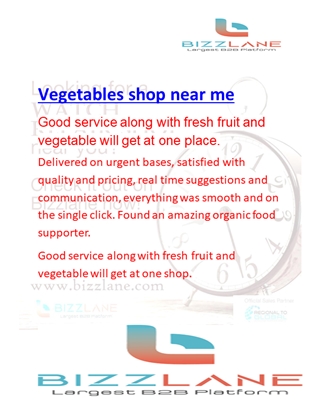 Bizzlane in Ahmedabad vegetables shop near me  Digital slide making software