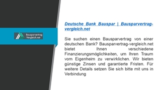 deutsche bank bauspar Digital slide making software