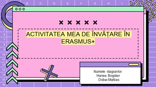 Experiența Erasmus+ prin ochi de participant,