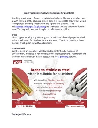 Brass vs stainless steel which is suitable for plumbing (1),