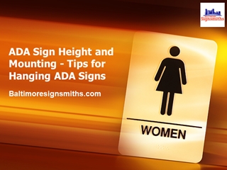 ADA Sign Height and Mounting - Tips for Hanging ADA Signs,