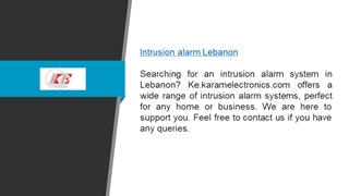Intrusion Alarm Lebanon  Ke.karamelectronics.com Digital slide making software