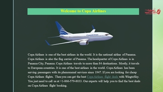 Copa Airlines Flight Booking & Deals +1-866-579-8033,
