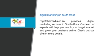 Digital Marketing In South Africa  Rightclickmedia.co.za Digital slide making software