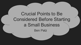 Crucial Points to Be Considered Before Starting a Small Business. Digital slide making software