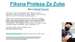 Fiksna Proteza: Marco Dental Tourism,