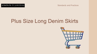 Buy Plus Size Long Denim Skirts Online at Standards and Practices,