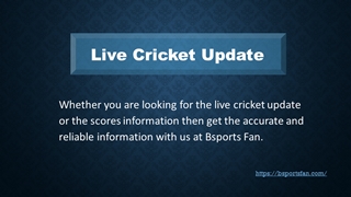 Live Cricket Update ,