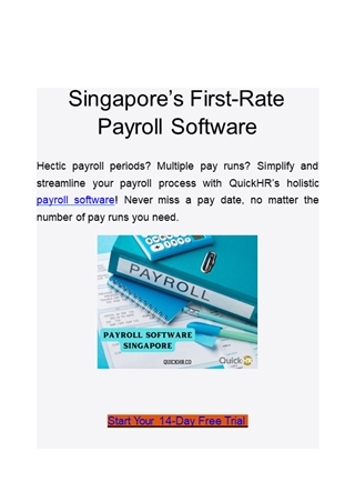 Payroll Software in Singapore,