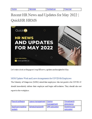 Recent HR News and Updates for May 2022 _ QuickHR HRMS,