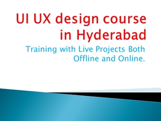 UI UX design course in Hyderabad,