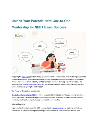 Unlock Your Potential with One-to-One Mentorship for NEET Exam Success Digital slide making software