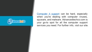 Computer It Support  Advancedtechco.com Digital slide making software