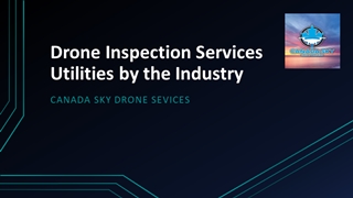 Drone Inspection Services Utilities by the Industry,
