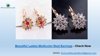 Ladies Multicolor Stud Earrings and Other Accessories- Rich and Wanda's Worlds,