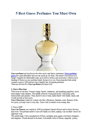 5 Best Guess Perfumes You Must Own-converted,Online HTML PPT displaying platform