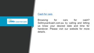 Cash for Cars  Sellmycar4cash.com.au,