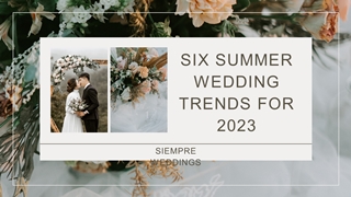 Six summer wedding trends for 2023,