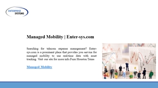 Managed Mobility | Enter-sys.com,Online HTML PPT displaying platform