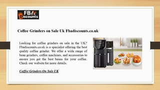 Coffee Grinders on Sale Uk | Fbadiscounts.co.uk,