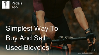 Simplest Way To Buy And Sell Used Bicycles  Pedals App,