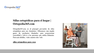 Sillas ortopédicas para el hogar | Ortopedia365.com,Online HTML PPT displaying platform