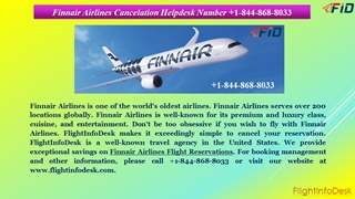 Finnair Airlines Cancelation Policy Helpdesk Number +1-844-868-8303,