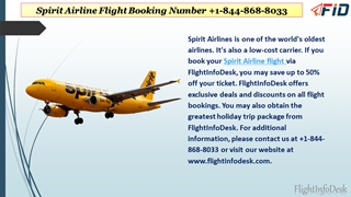Spirit Airlines Flight Booking,