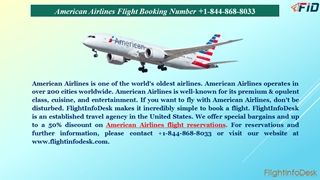 American Airlines Flight Booking,