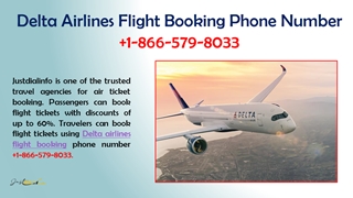 Delta Airlines Flight Booking Phone Number +1-866-579-8033,