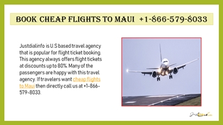 Book Cheap Flight Tickets to Maui +1-866-579-8033 Digital slide making software